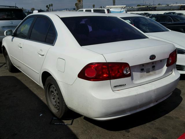 KNAGE123175124687 - 2007 KIA OPTIMA LX WHITE photo 3