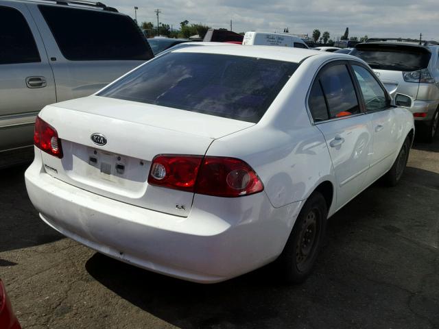 KNAGE123175124687 - 2007 KIA OPTIMA LX WHITE photo 4