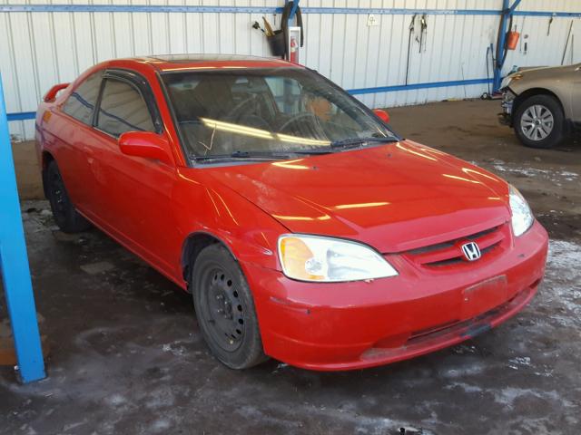 1HGEM22902L066486 - 2002 HONDA CIVIC EX წითელი ფოტო 1