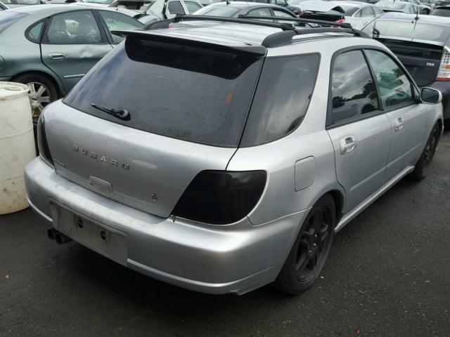 JF1GG29692H830337 - 2002 SUBARU IMPREZA WR SILVER photo 4