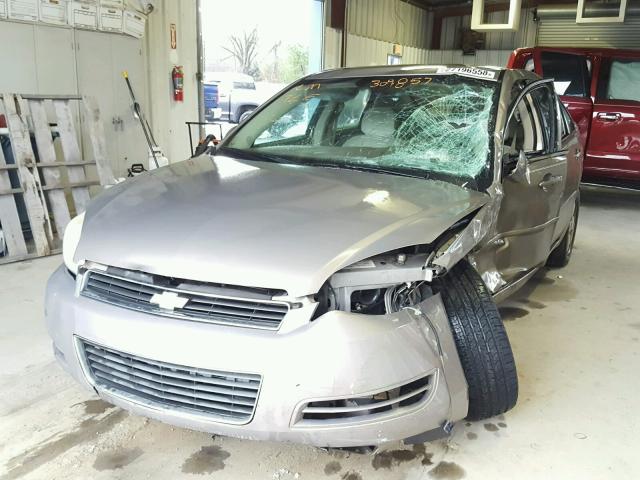 2G1WT58N779309875 - 2007 CHEVROLET IMPALA LT TAN photo 2