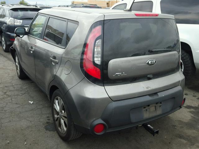 KNDJP3A52F7197636 - 2015 KIA SOUL + GRAY photo 3