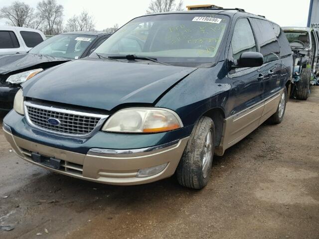 2FMZA53451BA39808 - 2001 FORD WINDSTAR S GREEN photo 2