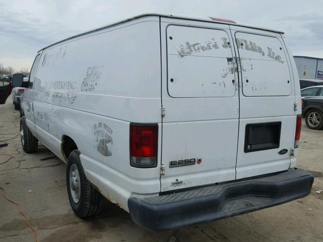 1FTNS24W58DA69555 - 2008 FORD ECONOLINE WHITE photo 3