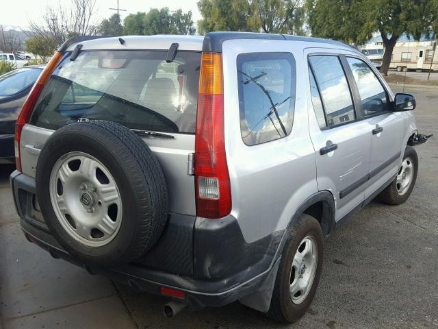 JHLRD68404C012680 - 2004 HONDA CR-V LX SILVER photo 4