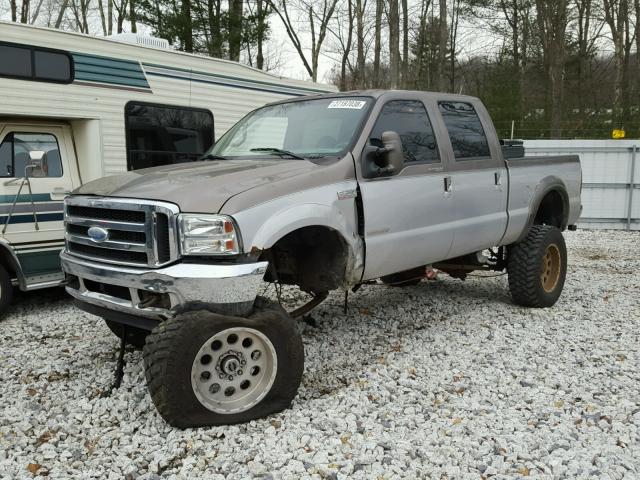 1FTNW21F61EC64038 - 2001 FORD F250 SUPER SILVER photo 2