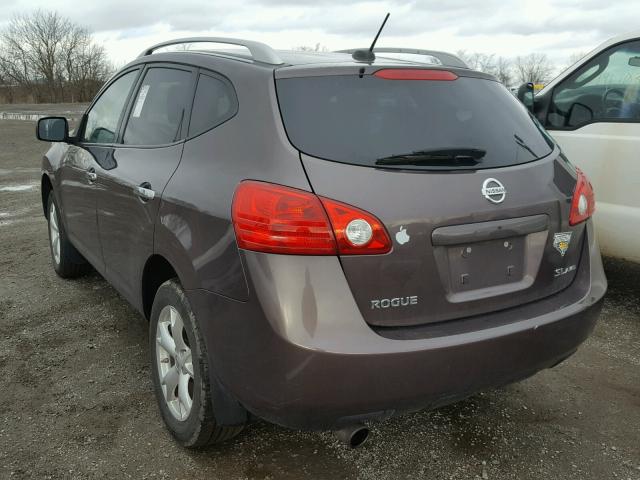 JN8AS5MV8AW105180 - 2010 NISSAN ROGUE S GRAY photo 3