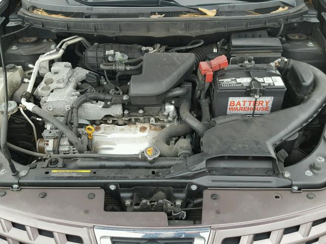 JN8AS5MV8AW105180 - 2010 NISSAN ROGUE S GRAY photo 7