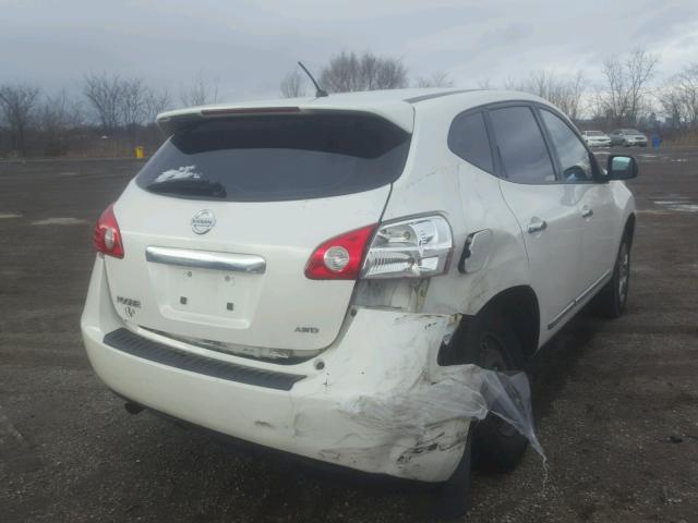 JN8AS5MV2BW315212 - 2011 NISSAN ROGUE S WHITE photo 4