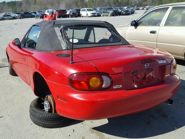 JM1NB3533X0100592 - 1999 MAZDA MX-5 MIATA RED photo 3