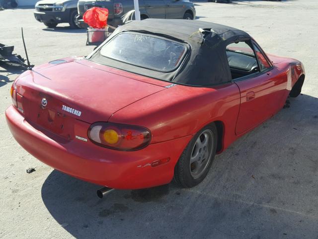 JM1NB3533X0100592 - 1999 MAZDA MX-5 MIATA RED photo 4