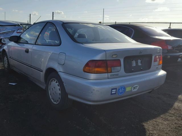 1HGEJ6221VL082039 - 1997 HONDA CIVIC DX SILVER photo 3