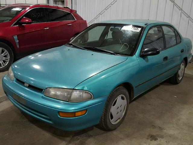 1Y1SK5368RZ095914 - 1994 GEO PRIZM TEAL photo 2