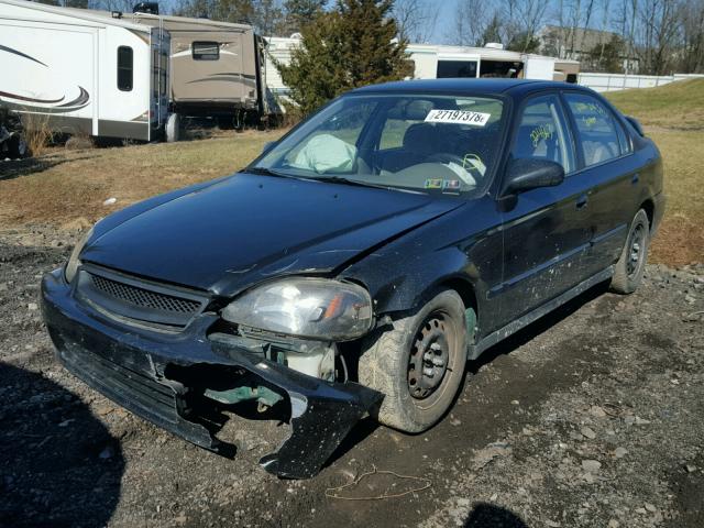 2HGEJ6610YH533674 - 2000 HONDA CIVIC BASE Qara foto 2