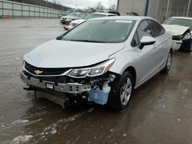 1G1BC5SM1H7239405 - 2017 CHEVROLET CRUZE LS SILVER photo 2