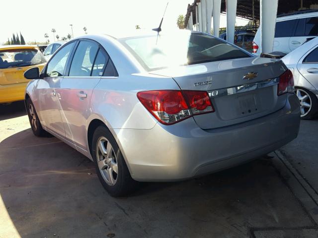 1G1PF5SC5C7370477 - 2012 CHEVROLET CRUZE LT SILVER photo 3