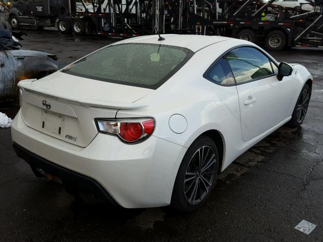 JF1ZNAA16D2725270 - 2013 TOYOTA SCION FR-S WHITE photo 4