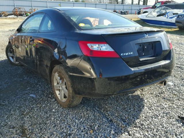 2HGFG118X8H566711 - 2008 HONDA CIVIC EX შავი ფოტო 3