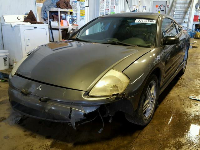 4A3AC84H44E053817 - 2004 MITSUBISHI ECLIPSE GT GRAY photo 2