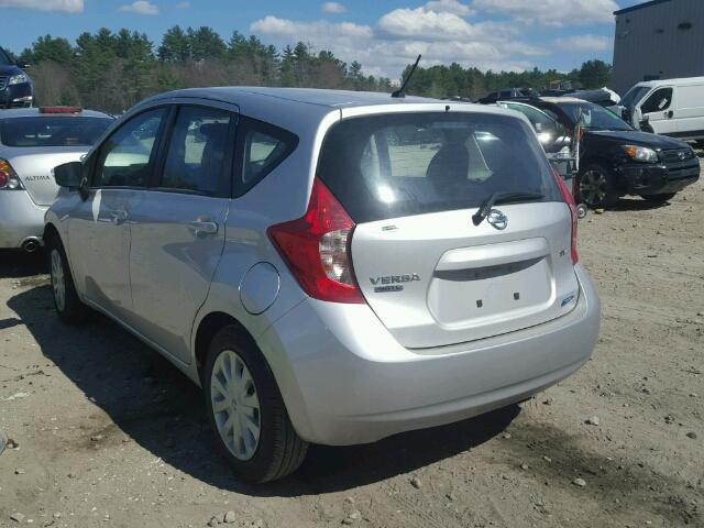 3N1CE2CP2FL412258 - 2015 NISSAN VERSA NOTE SILVER photo 3