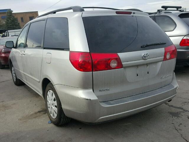 5TDZA23C76S574140 - 2006 TOYOTA SIENNA CE SILVER photo 3