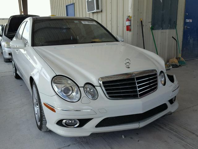 WDBUF56X39B427125 - 2009 MERCEDES-BENZ E 350 WHITE photo 1