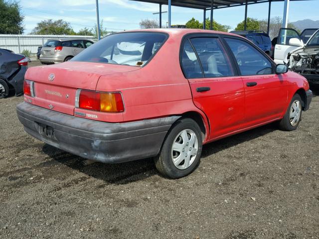 JT2EL43T0R0406182 - 1994 TOYOTA TERCEL DX RED photo 4