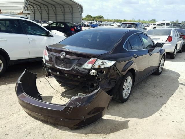 1YVHZ8CH6A5M08428 - 2010 MAZDA 6 I BURGUNDY photo 4