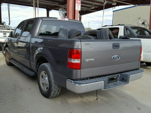 1FTRW12W44KB02733 - 2004 FORD F150 SUPER GRAY photo 3