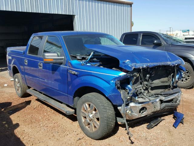 1FTRW12889FB14191 - 2009 FORD F150 SUPER BLUE photo 1