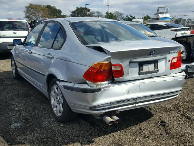 WBAAV33481EE79780 - 2001 BMW 325 I SILVER photo 3