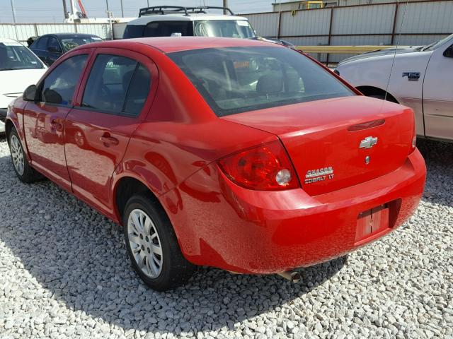 1G1AT58H497105673 - 2009 CHEVROLET COBALT LT RED photo 3