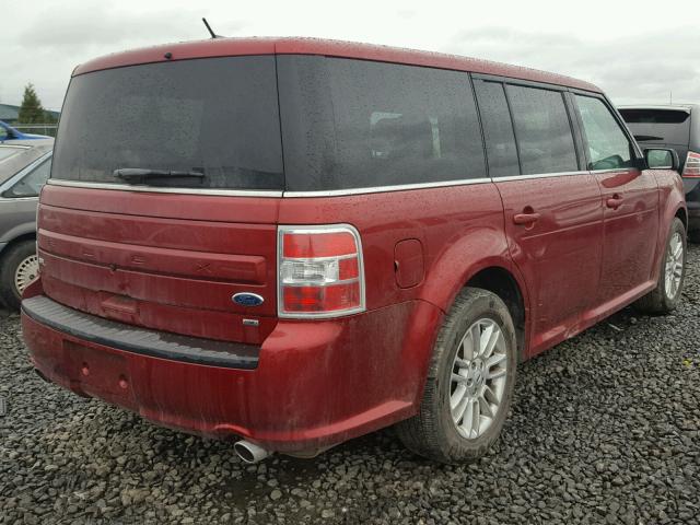 2FMHK6C86DBD00966 - 2013 FORD FLEX SEL ბურგუნდია ფოტო 4