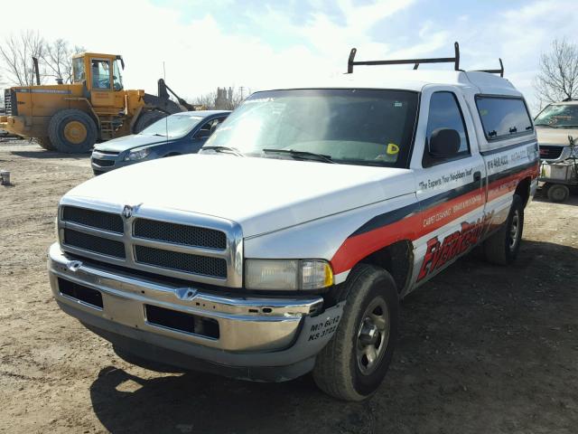 1B7HC16X11S120108 - 2001 DODGE RAM 1500 WHITE photo 2