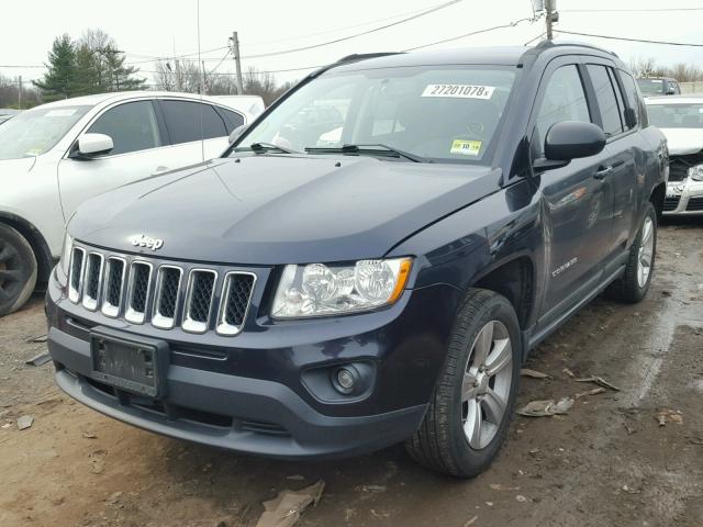 1J4NF1FB6BD225905 - 2011 JEEP COMPASS SP BLUE photo 2