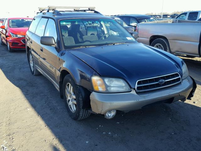 4S3BH665027637374 - 2002 SUBARU LEGACY OUT BLUE photo 1