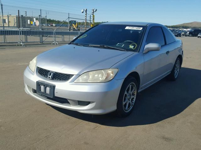 1HGEM21184L017731 - 2004 HONDA CIVIC DX V SILVER photo 2