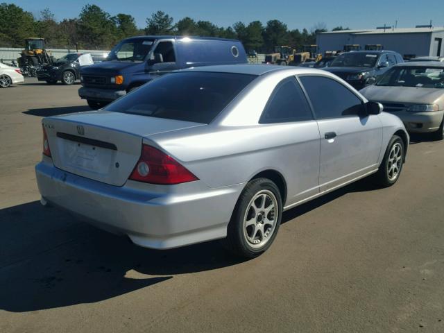 1HGEM21184L017731 - 2004 HONDA CIVIC DX V SILVER photo 4