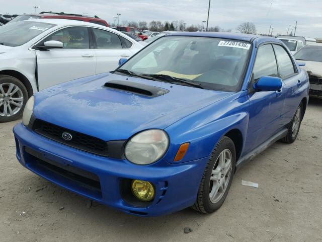 JF1GD29632G510252 - 2002 SUBARU IMPREZA WR BLUE photo 2