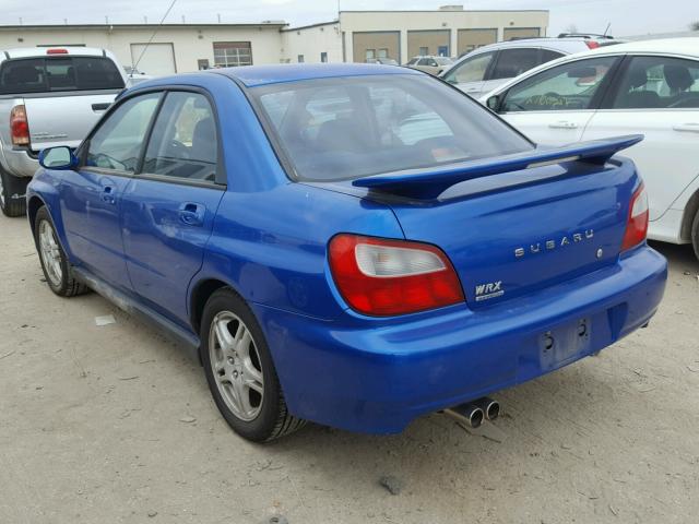 JF1GD29632G510252 - 2002 SUBARU IMPREZA WR BLUE photo 3