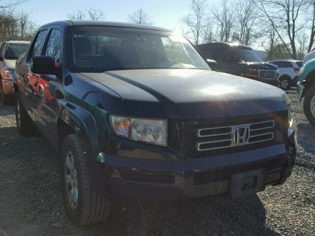 2HJYK16436H570328 - 2006 HONDA RIDGELINE BLACK photo 1