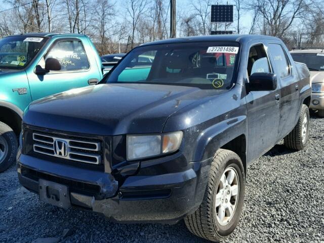 2HJYK16436H570328 - 2006 HONDA RIDGELINE BLACK photo 2