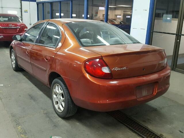 1P3ES46C3YD543890 - 2000 PLYMOUTH NEON BASE 红色 照片 3