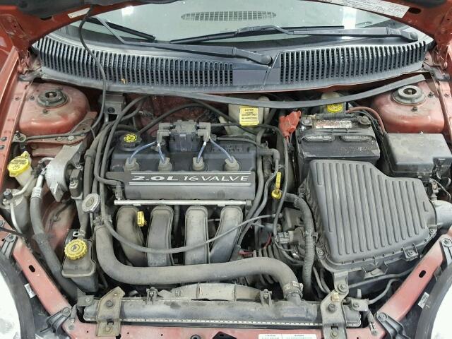 1P3ES46C3YD543890 - 2000 PLYMOUTH NEON BASE 红色 照片 7