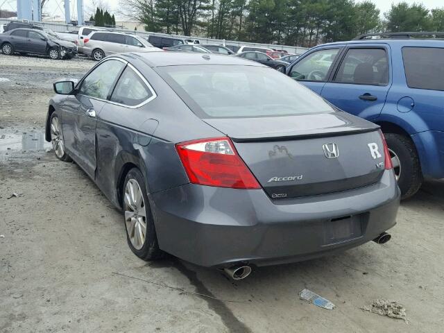 1HGCS2B86AA010101 - 2010 HONDA ACCORD EXL GRAY photo 3