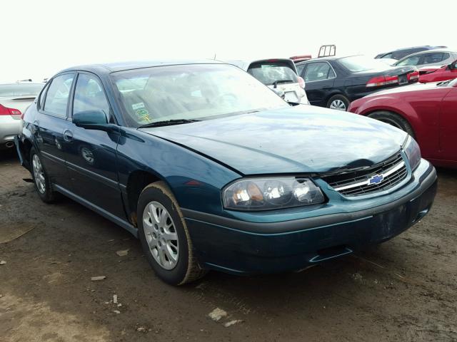 2G1WF55E019329243 - 2001 CHEVROLET IMPALA GREEN photo 1