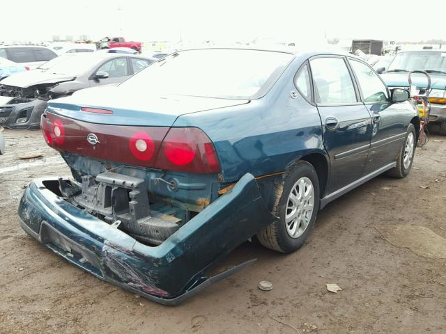 2G1WF55E019329243 - 2001 CHEVROLET IMPALA GREEN photo 4