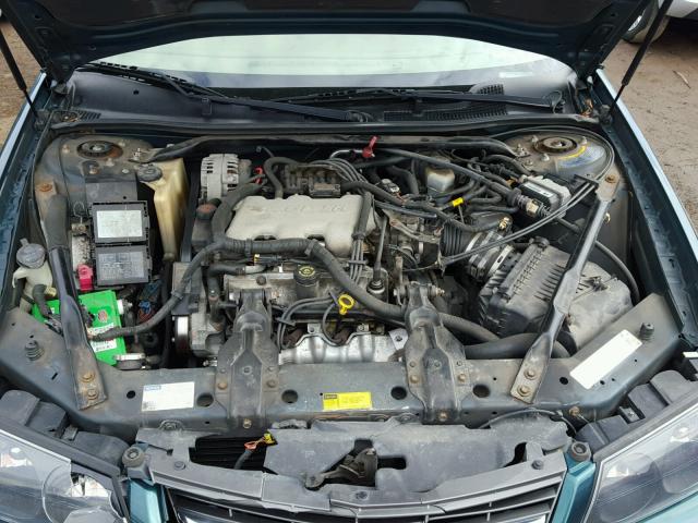 2G1WF55E019329243 - 2001 CHEVROLET IMPALA GREEN photo 7