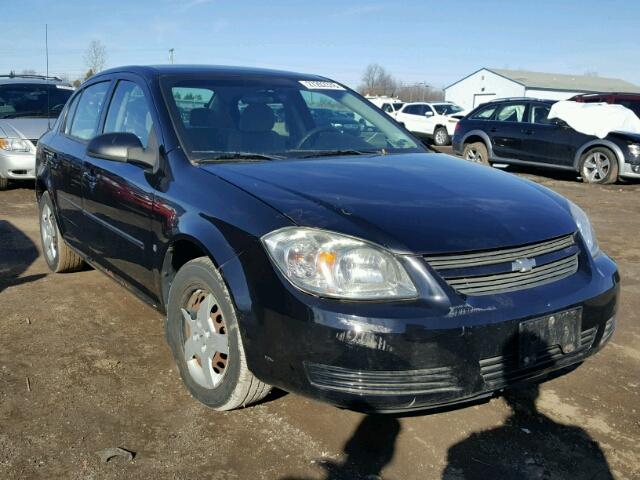 1G1AK58FX87159267 - 2008 CHEVROLET COBALT LS BLACK photo 1