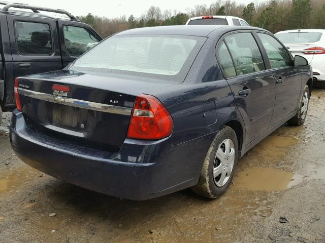 1G1ZS51F16F248564 - 2006 CHEVROLET MALIBU LS BLUE photo 4